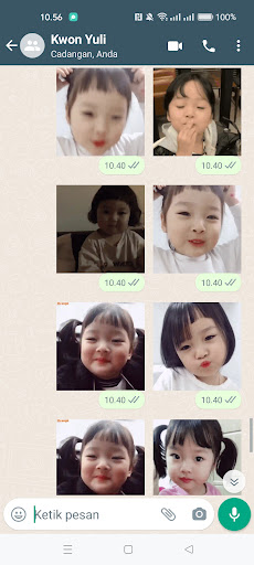 Stiker WA Kwon Yuli Bergerak