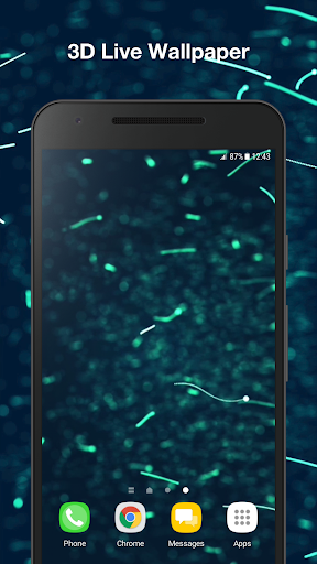 Android application Neon Particles Live Wallpaper screenshort