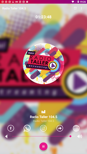 Android application Radio Taller 104.5 screenshort