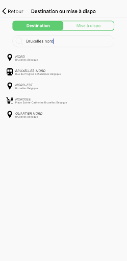 Android application APP2MOVE screenshort