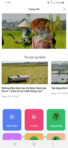 Android application CSDL TRỒNG TRỌT screenshort