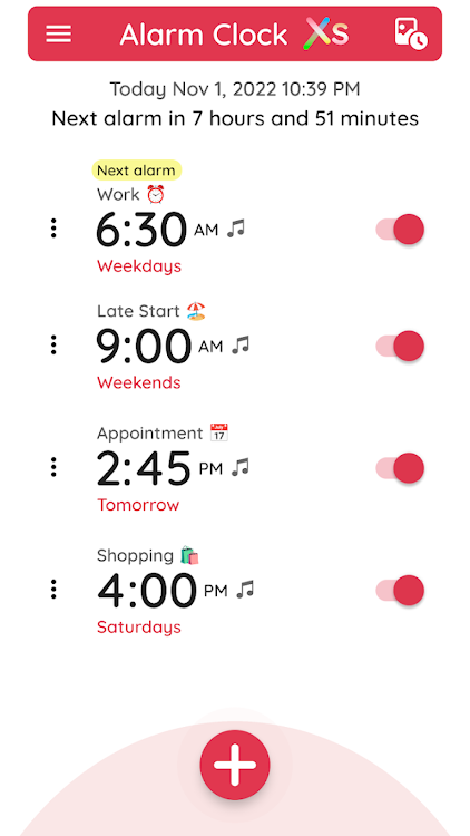 Simple Alarm Clock+Night Clock - 3.1.0.1 - (Android)