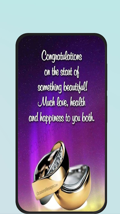 wedding congratulations card - 5 - (Android)