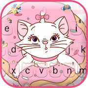 Pinky Cat Donut Keyboard Theme