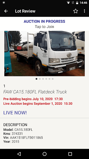 Devco Auctioneers Screen 3