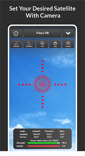 Satellite Finder AR Dish Align Screen 2
