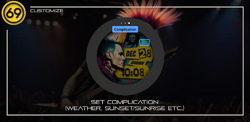 [69D] Punks not dead watchface Screen 3