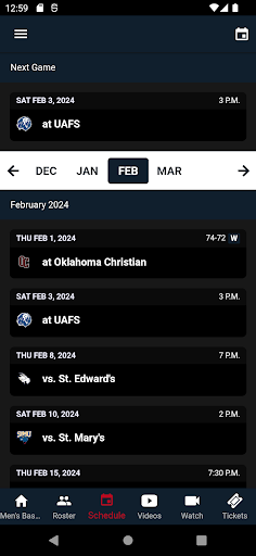 DBU Athletics Screen 2