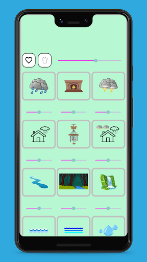Android application Звуки природы работает в фоне screenshort