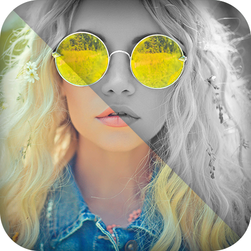 White And Black Photo Color Splash Effect