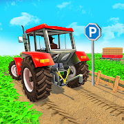 Farming Tractor Trolley Parking: Tractor Driving