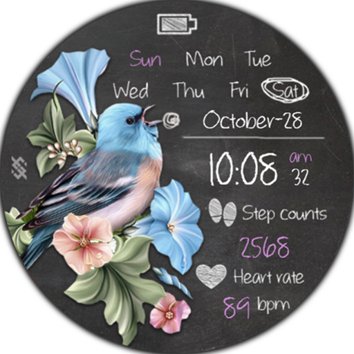 BFF84- Blackboard Art Bird logo