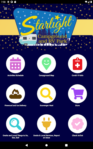 Screenshot of Starlight Campground & RV Park