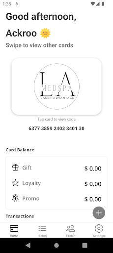 Laser Advantage MedSpa Screenshot