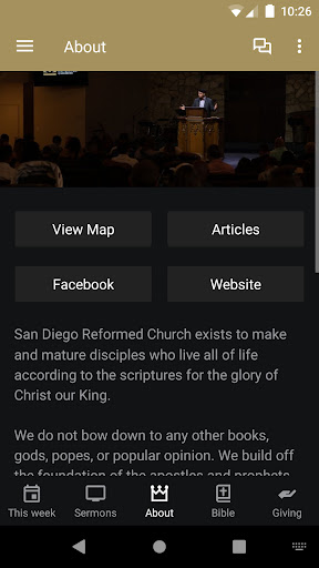San Diego Reformed Church Screen 3