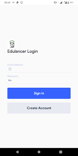Android application Edulancer screenshort