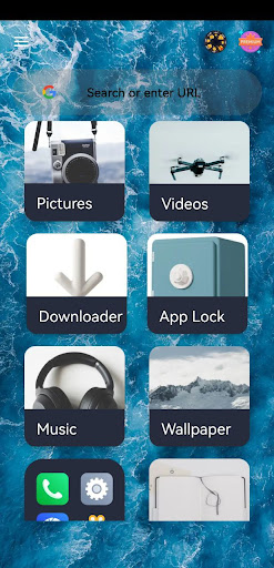 Android application Clock Lock Hide Photo Vault screenshort