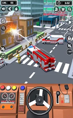 911 Firetruck Ambulance Game - Screenshot 3