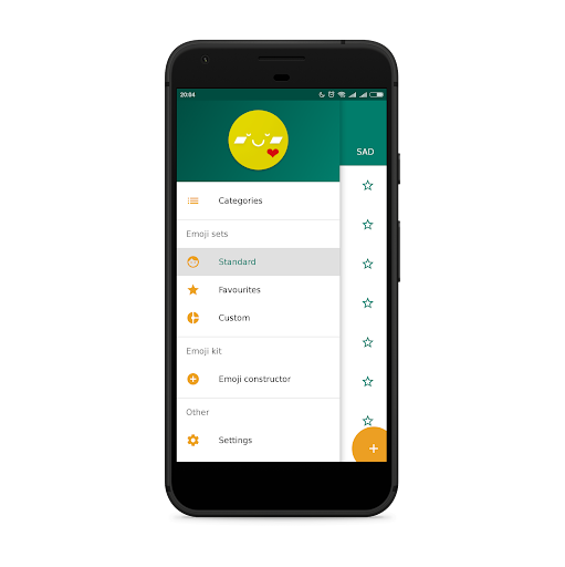 Android application Kaomoji. Pro. Text smiles + Co screenshort