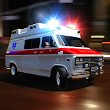 Ambulance simulator city car icon