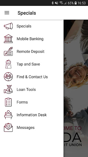 Android application Lincoln SDA CU screenshort