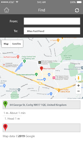 Android application Mias Fast Food, Corby screenshort