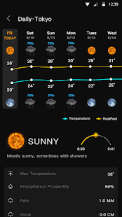 Captura de tela do Live Weather Forecast PRO