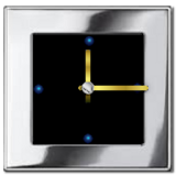 Metal Look Clock widget icon