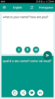 screenshot of Portuguese-English Translator