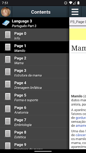 Visualização do aplicativo