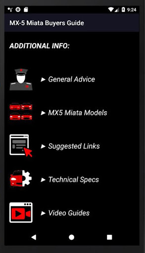 MX-5 Miata Buyers Guide Screen 3