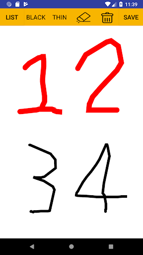 Handwritten notes Screen 3
