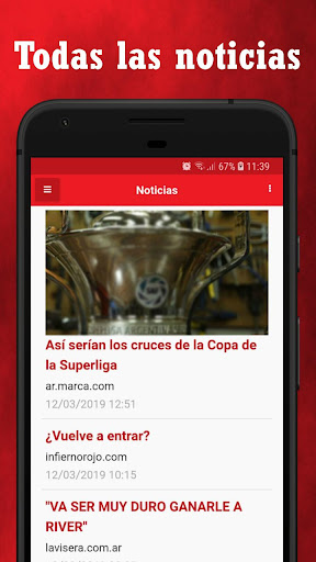 Android application Somos Independiente - Noticias screenshort