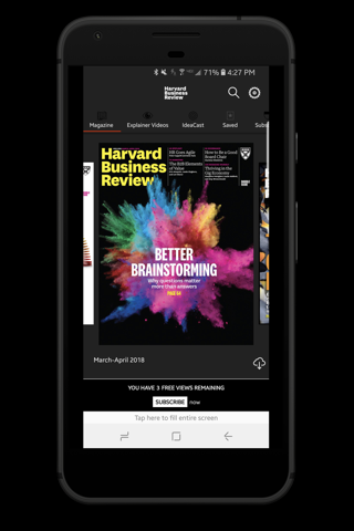 HBR Global Business app for Android Preview 1