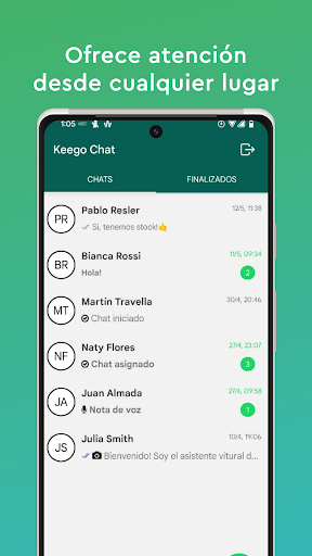 Android application Keegochat screenshort