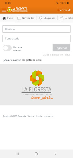 Android application LA FLORESTA VIRTUAL screenshort