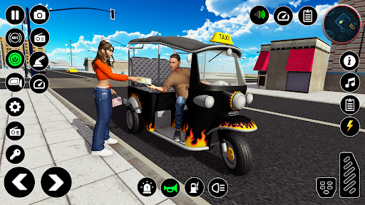 Android application Urban Rickshaw Driving Games screenshort
