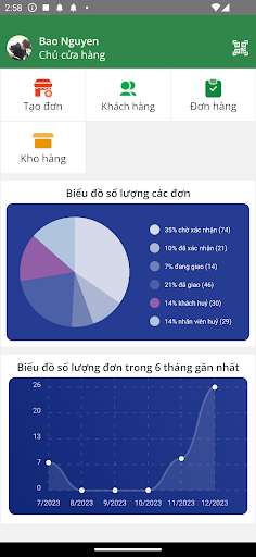 Android application EasyShop Staff screenshort
