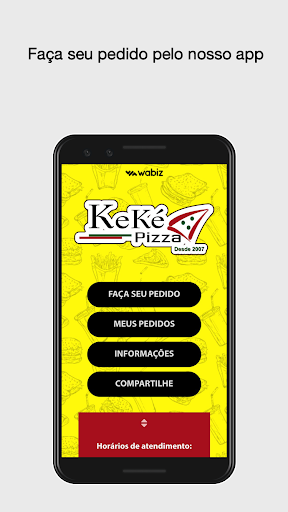 Android application KEKÉ PIZZA screenshort