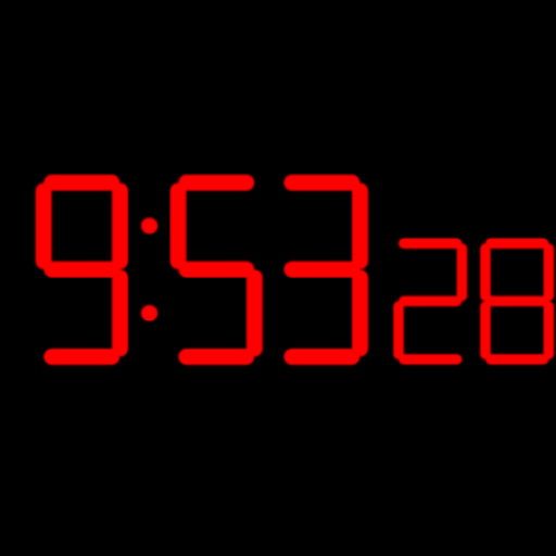Digital Clock Seconds  Icon