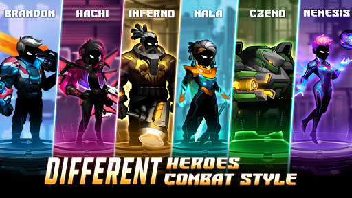 Cyber Fighters: Cyberpunk Stickman Impact Fighting 1.11.18 screenshots 1