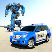 Police Prado Car Robot Transform Games: Car Games
