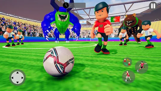 Rainbow Monster Mini Football