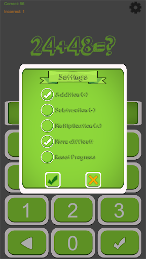 Arithmetics Screen 2