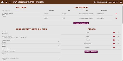 ImmoDemat état des lieux Screen 3