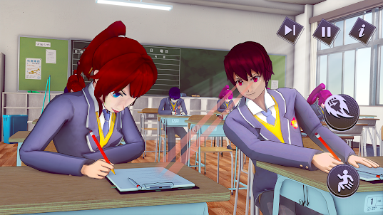 Anime Anak SMA Kehidupan 3D