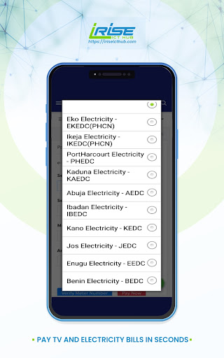 iRISE ICT: VTU & BILLS PAYMENT Screen 3