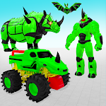 Cover Image of Download Rhino Robot Monster Truck Transform Robot Games 30 APK