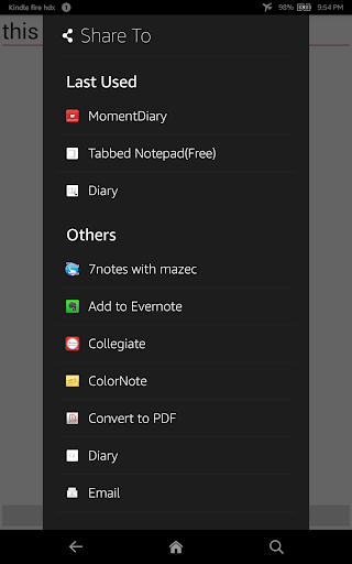 Simple memo Screen 3