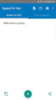 screenshot of Speech To Text